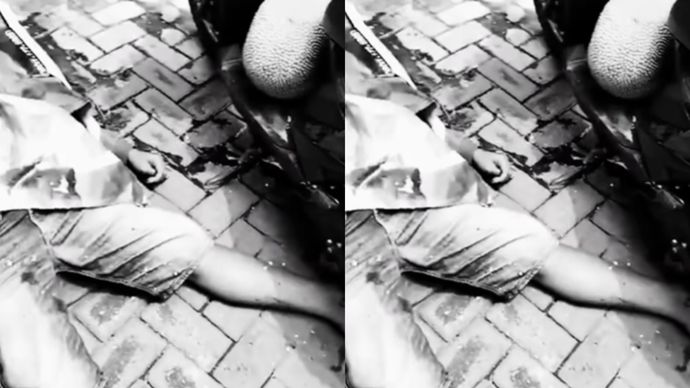 Suasana jalan raya lawatan Sukorejo heboh setelah seorang pria ditemukan bersimbah darah di tepi jalan pasar Dusun Lawatan, Desa Kalirejo, Kecamatan Sukorejo, Kabupaten Pasuruan, Kamis (4/12) siang. Korban ditemukan tergeletak di samping motor Honda Beat biru&ndash;putih dengan beberapa buah nangka di bagian depan motor.