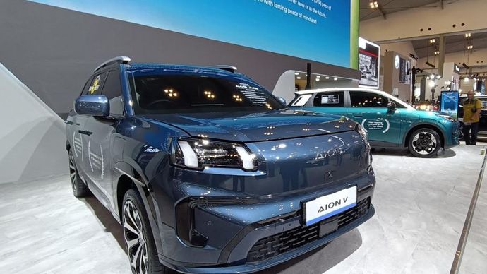 AION V tampil di GJAW 2025.&nbsp;(Foto: Adiantoro/NTV) 