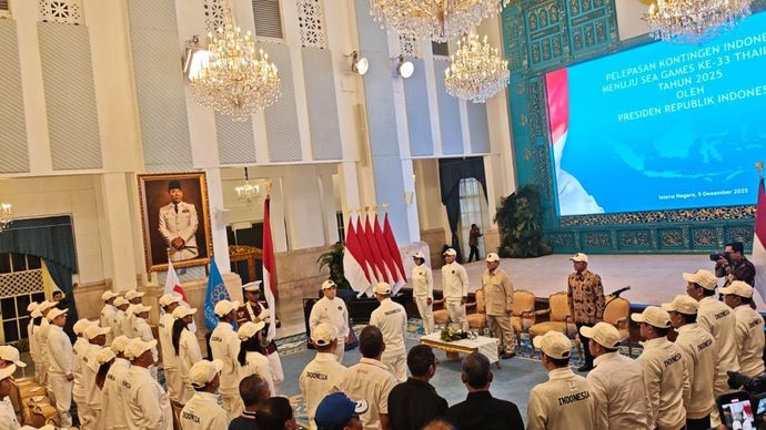 Prabowo Subianto Lepas Atlet SEA Games