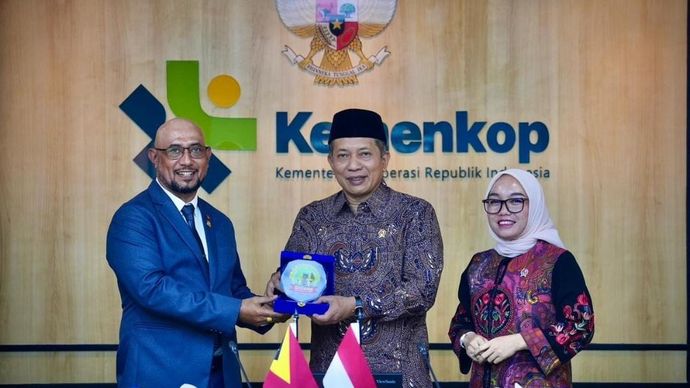 Kemenkop Menerima Kunjungan Kehormatan Timor Leste Tekankan Penguatan Koperasi Desa 