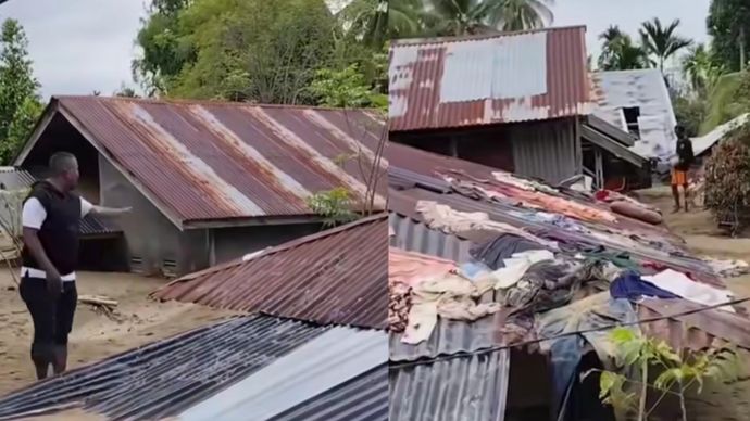 Rumah di Pidie Jaya tertimbun lumpur setinggi atap pasca banjir 