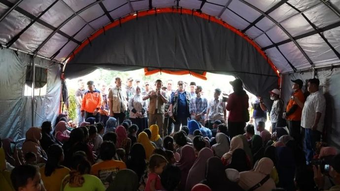 Suharyanto tiba di Kabupaten Langkat, Sumatra Utara dan melakukan dialog dengan warga (5/12).