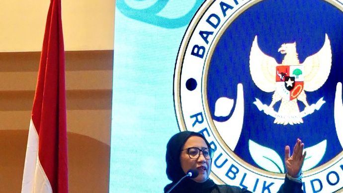 Wakil Kepala Badan Gizi Nasional (BGN) Nanik Sudaryati Deyang, dalam pengarahannya di acara Koordinasi dan Evaluasi Program BGN di Hotel Aston Cirebon, Minggu, 7 Desember 2025/ist