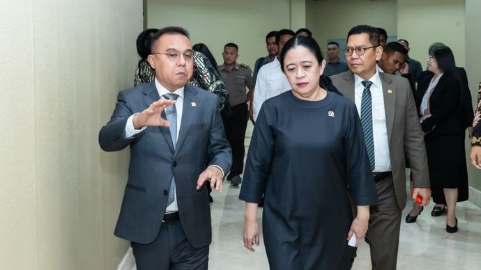 Pimpinan DPR RI Puan Maharani, Sufmi Dasco Ahmad hingga Adies Kadir. 