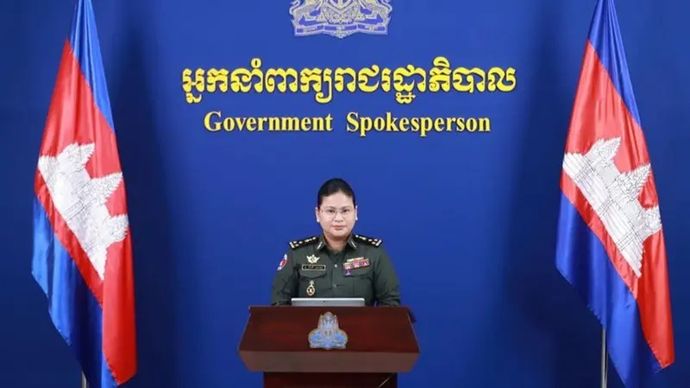 Juru bicara Kementerian Pertahanan Nasional Kamboja, Letnan Jenderal Maly Socheata.