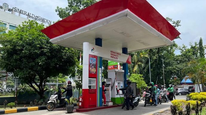 SPBU di Kota Medan, Sumut. ANTARA/HO-PT Pertamina Patra Niaga