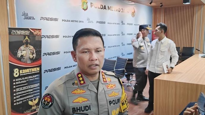 Kabid Humas Polda Metro Jaya, Kombes Pol Budi Hermanto saat ditemui di Jakarta, Senin, 8 Desember 2025. ANTARA/Ilham Kausar
