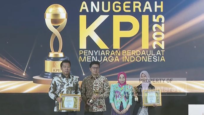 Program Abraham Nusantara TV meraih penghargaan Anugerah KPI 2025.