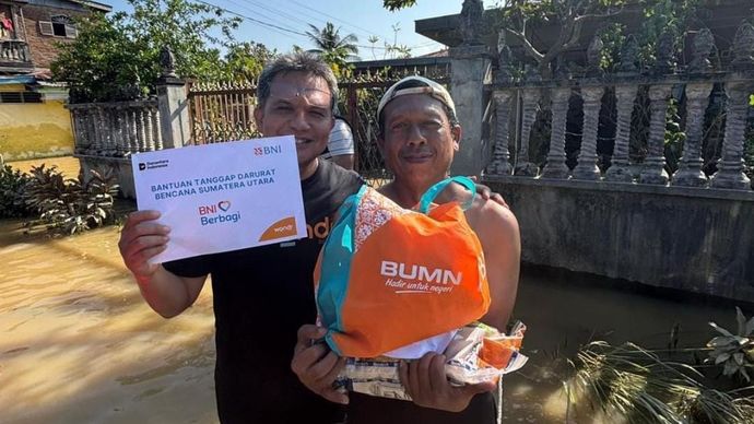 BNI Perluas Bantuan Tanggap Darurat untuk Korban Bencana di Sumatera