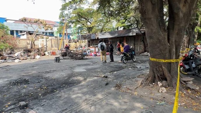 Lokasi tewas matel di Kalibata. 