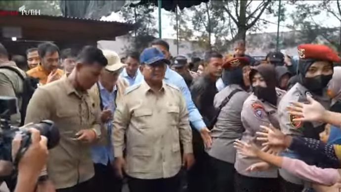Prabowo Subianto di Bener Meriah Aceh