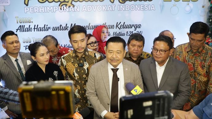 Peradi menggelar perayaan Natal 2025. 