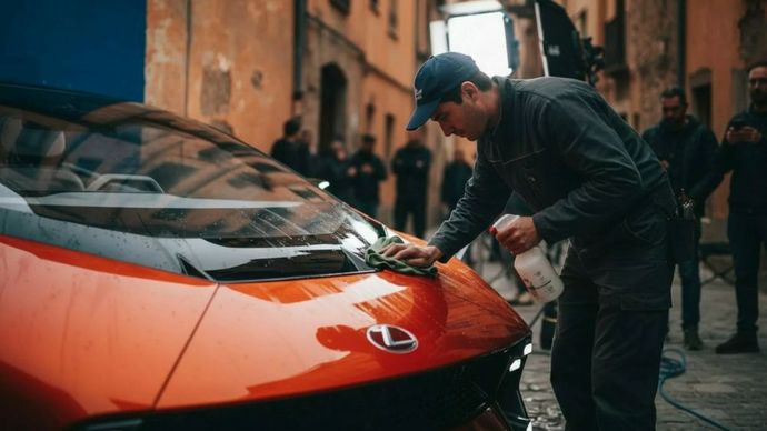 Seorang desainer Ford menciptakan konsep Lexus EV menggunakan perangkat AI. (Foto: Istimewa via Carscoops)