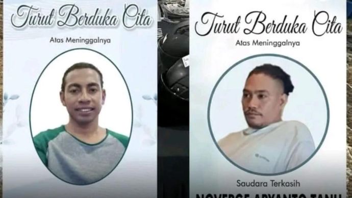 Dua debt collector yang tewas dikeroyok enam polisi di Kalibata. 