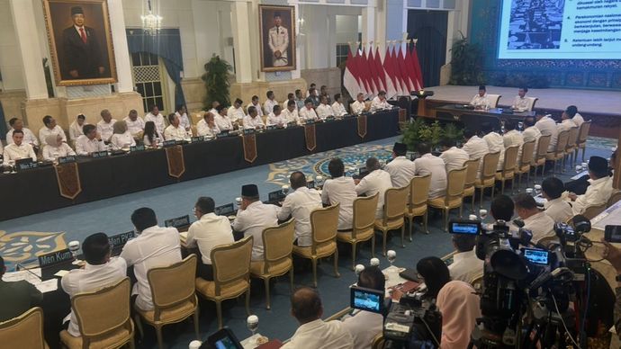 Presiden Prabowo Subianto Pimpin Langsung Sidang Kabinet Paripuna di Istana Negara