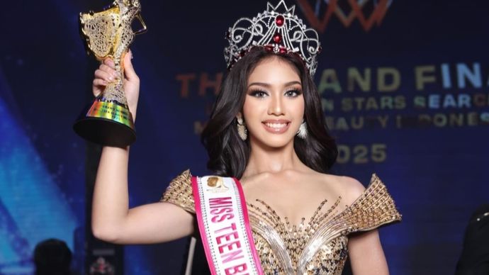 Nabil Balqis Abiyyunaldi (juara ajang kecantikan Miss Teen Beauty Indonesia 2025)