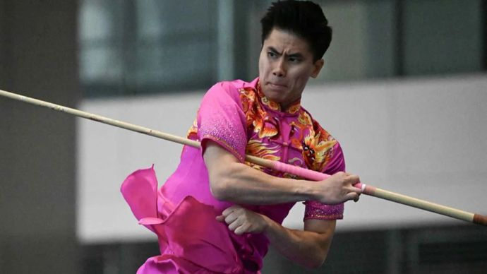 atlet Wushu Edgar Xavier Marvelo/Antara