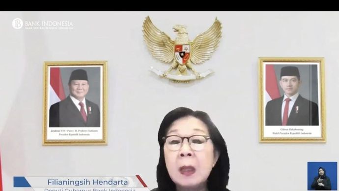 Tangkapan layar - Deputi Gubernur BI Filianingsih Hendarta dalam konferensi pers Rapat Dewan Gubernur (RDG) BI Bulan Desember 2025, di Jakarta, Rabu 17 Desember 2025. ANTARA/Imamatul Silfia