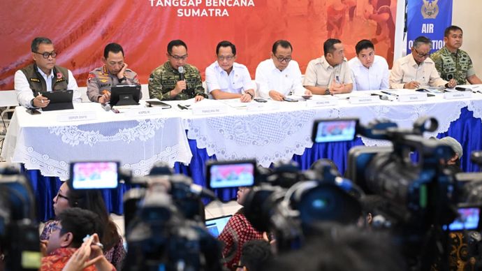 Pemerintah memastikan penanganan bencana di sejumlah daerah berjalan cepat dan terkoordinasi