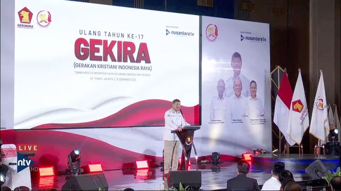 Ketua Dewan Pembina Gerakan Kristiani Indonesia Raya (Gekira), Hashim Djojohadikusumo
