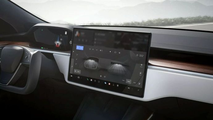 Ilustrasi. Layar sentuh mobil. (Foto: Istimewa via Carscoops)