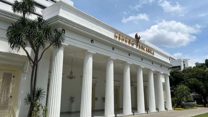 Ilustrasi -- Gedung Pancasila di kompleks Kementerian Luar Negeri RI, Jakarta. (ANTARA/Nabil Ihsan)