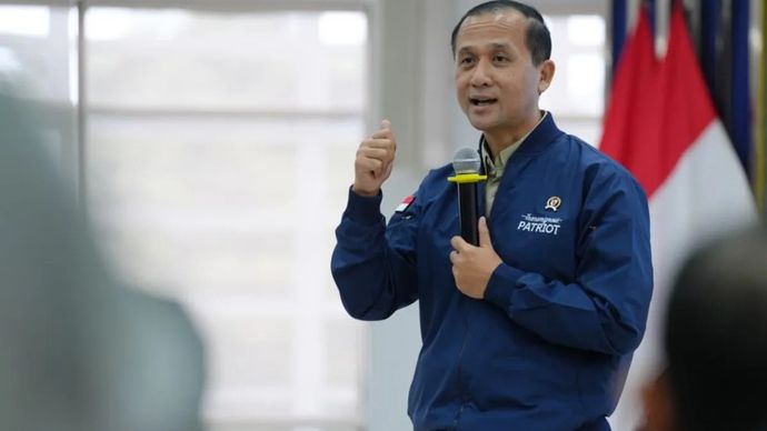 Menteri Transmigrasi M. Iftitah Sulaiman Suryanagara menghadiri acara pembubaran Tim Ekspedisi Patriot Universitas Gadjah Mada di Yogyakarta, Jumat, 19 Desember 2025. ANTARA/HO-Kementerian Transmigrasi.