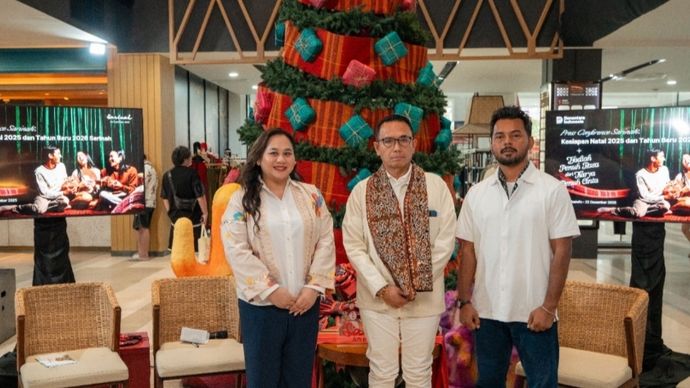 Konferensi pers PT. Sarinah jelang perayaan malam puncak Natal dan Tahun Baru