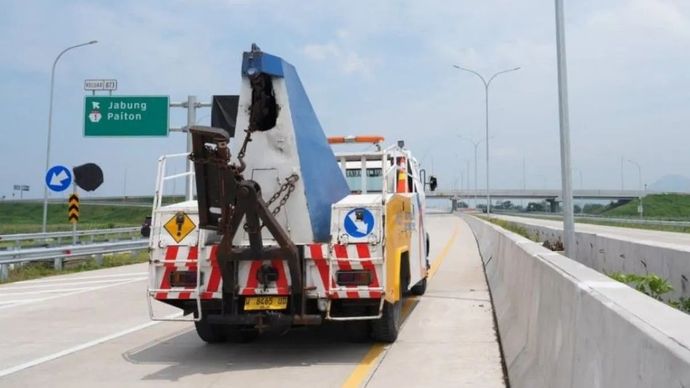 Jalan Tol fungsional Gending&ndash;Kraksaan&ndash;Paiton. (ANTARA/HO-Kementerian PU)