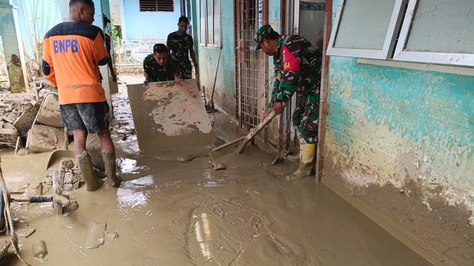 Pembersihan Faskes di Aceh Utara dan Aceh Tamiang