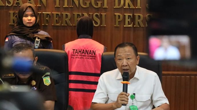 Kejaksaan Tinggi (Kejati) DKI Jakarta menetapkan tersangka dalam kasus dugaan tindak pidana korupsi klaim fiktif jaminan kecelakaan kerja (JKK) pada BPJS Ketenagakerjaan Kantor Wilayah DKI Jakarta tahun anggaran 2014&ndash;2024, Jakarta, Kamis, 18 Desember 2025. ANTARA/HO-Kejati DKI Jakarta..