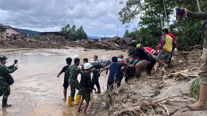 Korban jiwa bencana alam di Sumatera Utar ANTARA/HO-Pusdalops Sumut