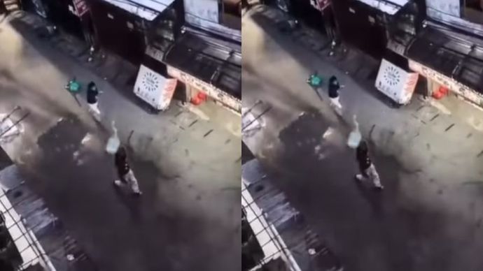 Usir Tawuran, Warga Siram Air hingga Lempar Galon