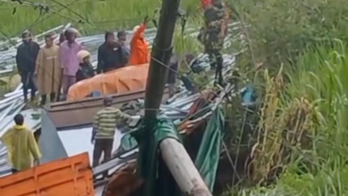 Kecelakaan truk di Wonosobo, Jawa Tengah. 