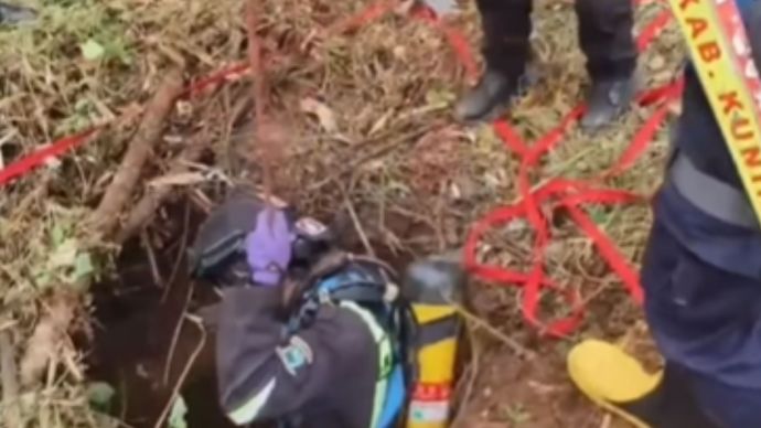 Pria tewas terjatuh ke sumur