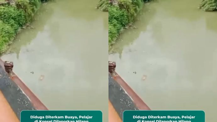 Seorang anak berinisial R, warga Desa Awunio, Kecamatan Kolono, Kabupaten Konawe Selatan (Konsel), Sulawesi Tenggara (Sultra), dilaporkan hilang dan diduga diterkam buaya saat mandi di sungai, Senin (5/1/2026) siang.