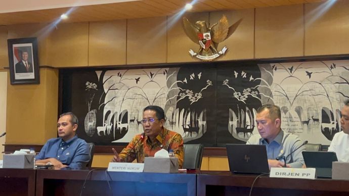 Kementerian Hukum Suprtaman Andi Agtas dalam Penjelasn KUHP dan KUHAP