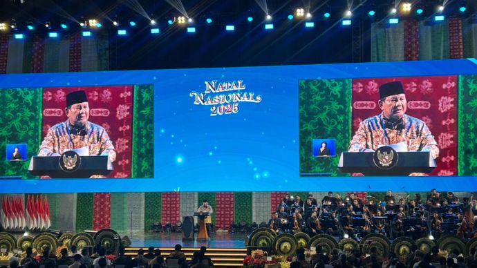 Prabowo Subianto di Natal Nasional