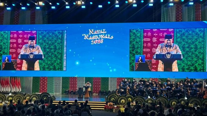 Prabowo Subianto di Natal Nasional