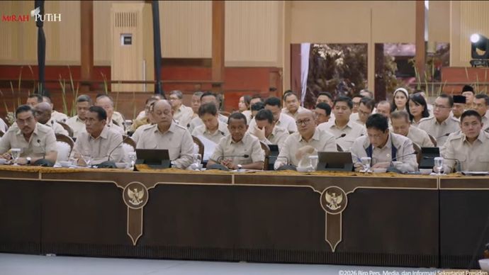 Menteri Kabinet Merah Putih di Hambalang