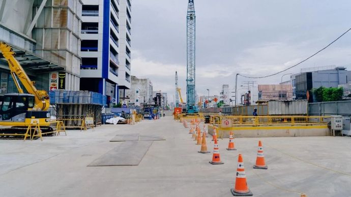 Rekayasa lalin Proyek MRT Jakarta Fase 2A CP 202 tahap 3 dimulai, Jakarta, Rabu, 7 Januari 2026. ANTARA/HO-PT MRT Jakarta (Perseroda).