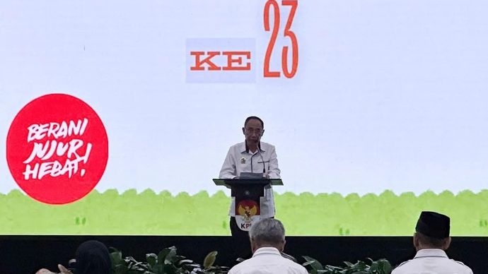 Ketua Dewan Pengawas Komisi Pemberantasan Korupsi Gusrizal pada acara di Gedung Juang KPK, Jakarta, Rabu 7 Januari 2026. ANTARA/Rio Feisal