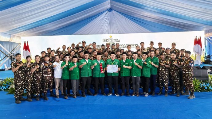 Presiden Prabowo Apresiasi Peran GP Ansor Dorong Swasembada Pangan Nasional 2025