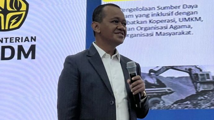 Menteri Energi dan Sumber Daya Mineral (ESDM) Bahlil Lahadalia dalam Konferensi Pers Capaian Kinerja Sektor ESDM Tahun 2025 yang digelar di Kantor Kementerian ESDM, Jakarta, Kamis, 8 Januari 2026. (ANTARA/Putu Indah Savitri)
