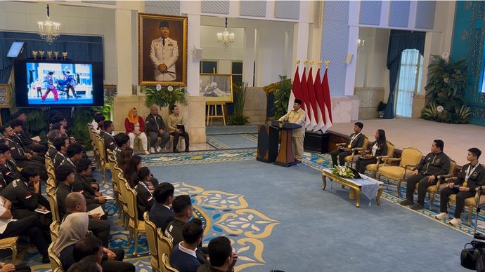 Prabowo Subianto Berikan Bonus/Insentif ke Atlet Sea Games 2025 di Istana Negara
