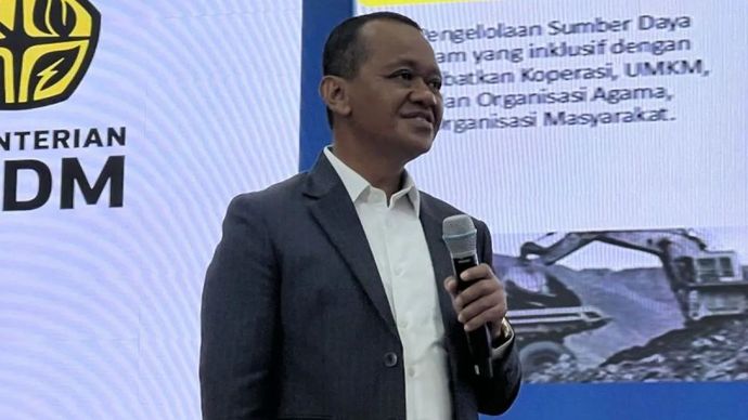 Menteri Energi dan Sumber Daya Mineral (ESDM) Bahlil Lahadalia dalam Konferensi Pers Capaian Kinerja Sektor ESDM Tahun 2025 yang digelar di Kantor Kementerian ESDM, Jakarta, Kamis, 8 Januari 2026. (ANTARA/Putu Indah Savitri)