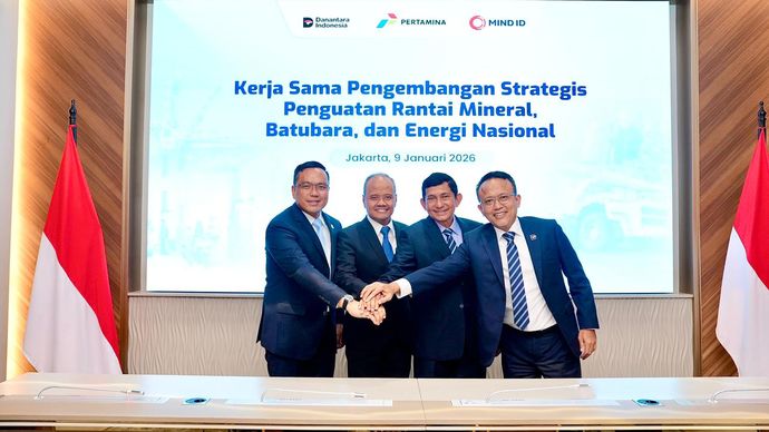 PT Pertamina (Persero) bersama Holding Industri Pertambangan Indonesia MIND ID.