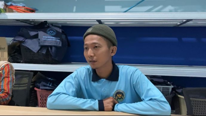 Sugiyono, Ketua Rukun Warga (RW) sekaligus relawan SPPG Kota Semarang Semarang Tengah Gabahan/ist