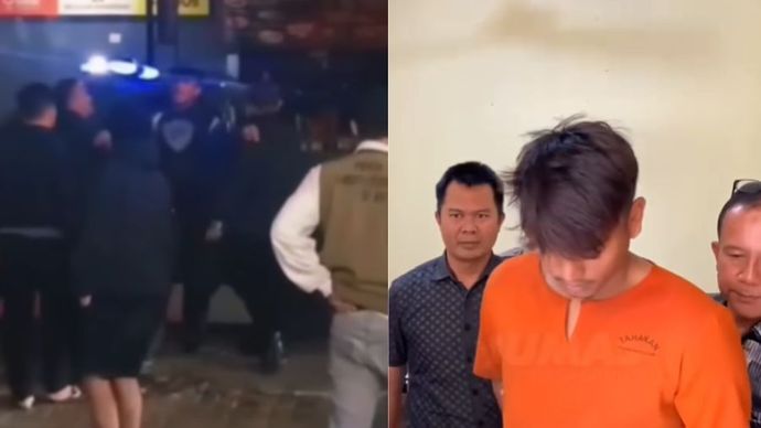 Pelaku pemukulan di Cibiru, Kota Bandung.