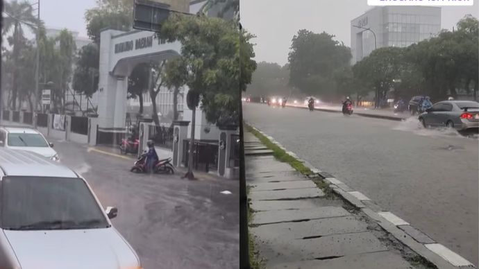 VIDEO: Jakarta Pusat juga Jakut Dihantam Banjir